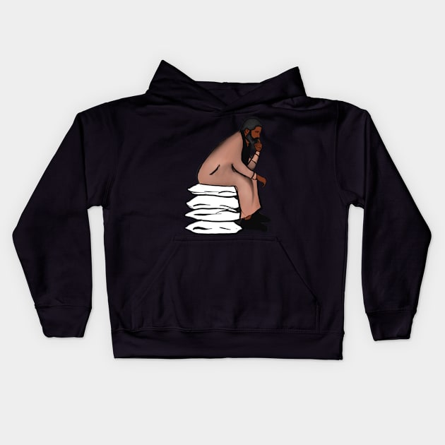 The storyteller Kids Hoodie by Afro Tales